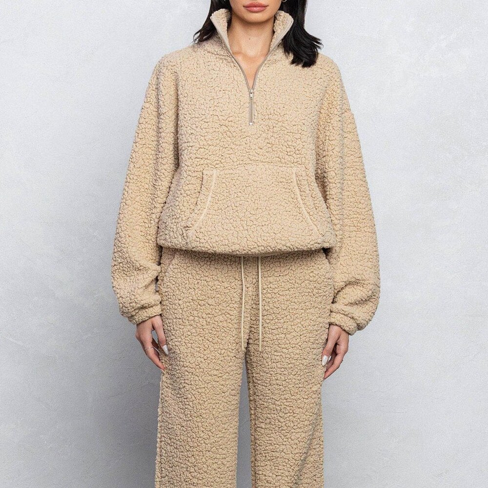 HOLISTIX Limited Edition Sherpa Quarter Zip Two-Piece Set